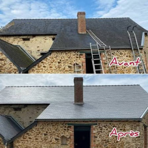 Photo de galerie - Nettoyage de toiture 