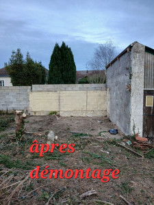 Photo de galerie - Après démontage du cabanon 