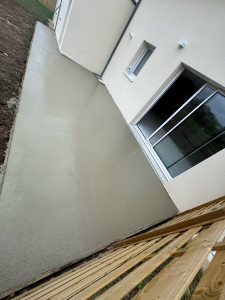 Photo de galerie - Réalisation d’une terrasse en béton 