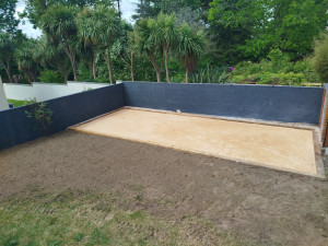 Photo de galerie - Réalisation d'un terrain de pétanque 