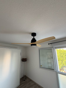 Photo de galerie - Pose ventilateur au plafond