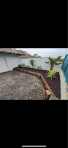 Photo de galerie - Création de massif avec berlinoise bois