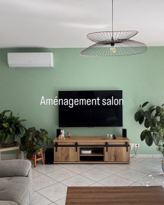 Photo de galerie - Ratissage et peinture mur 