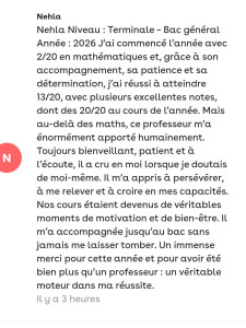 Photo de galerie - Avis d'un élève