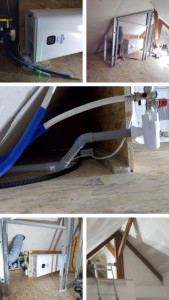 Photo de galerie - Pose d'un ballon d'eau chaude compacte,pour la salle de bain a l'étage 