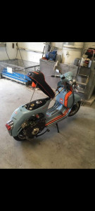 Photo de galerie - Réalisation de plusieurs restauration de vespa