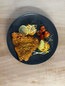 Photo de galerie - Poisson panée frais mousseline de patates douces 