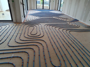 Photo de galerie - Plancher chauffant sur 2 étages, sur 4 maisons identiques. 