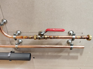 Photo de galerie - Mise en place vanne d'arrêt 