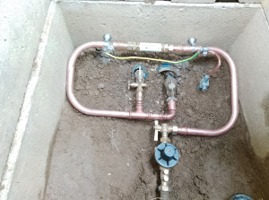 Photo de galerie - Pose d'une cartouche anti-calcaire.