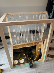 Photo de galerie - Création d’un garde corps sur mesure avec corde d’escalade 