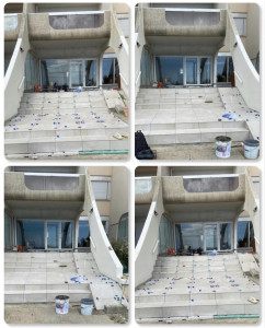 Photo de galerie - Pose de carrelage escalier