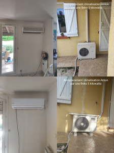 Photo de galerie - Remplacement climatisation 5kw
Airton par Beko