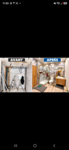 Photo de galerie - Salle de bain rénovée.
chantier à Savigny le temple.
