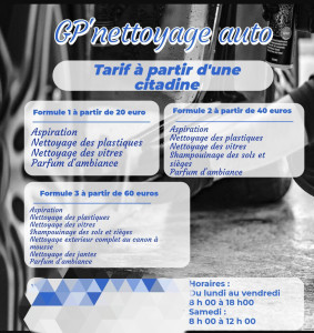 Photo de galerie - Tarif lavage auto