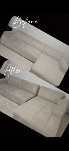 Photo de galerie - Nettoyage canapé ? 
avant ?/après ✨️ 