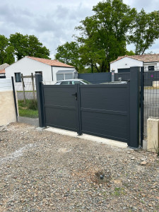 Photo de galerie - Pose de grillage et de portail