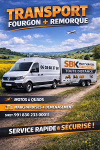 Photo de galerie - Tarif abordable 
transports soignés et protégés 