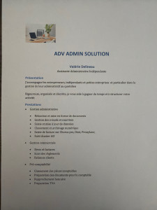 Photo de galerie - Description des tâches administratives 