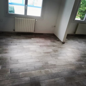 Photo de galerie - Carrelage imitation parquet