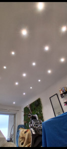 Photo de galerie - Suite dégâts des eaux mise en place de lumière et nouveau plafond ba13