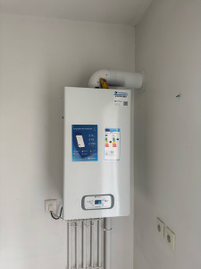 Photo de galerie - Pose d’une chaudière 