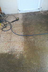 Photo de galerie - Nettoyage terrasse au karcher