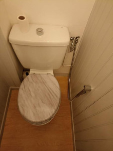Photo de galerie - Installation douchette WC 