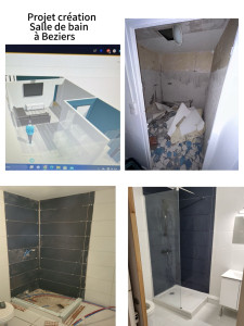 Photo de galerie - Création d’une salle de bain a Béziers 23/06/2024