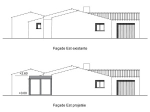 Photo de galerie - Façades d'un projet de véranda