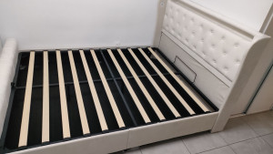 Photo de galerie - Voilà un lit double led monter cliente très satisfait et contente 