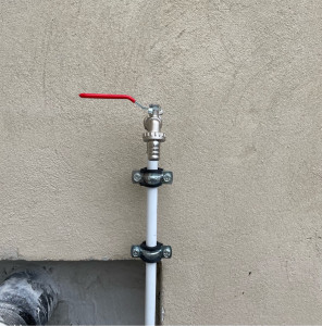 Photo de galerie - Pose de robinet d’arrosage extérieur 