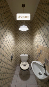 Photo de galerie - Avant rénovation d’un toilette.