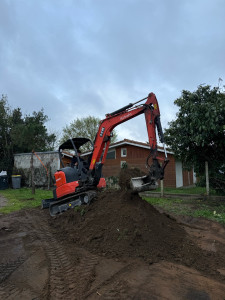 Photo de galerie - étalage de terre nivelage mise à niveau 