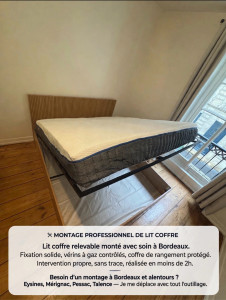 Photo de galerie - Besoin d’un montage de lit à Bordeaux ? Je me déplace avec mon outillage.