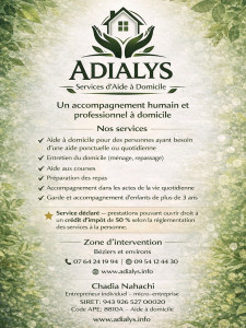 Photo de galerie - Service d’aide à domicile 