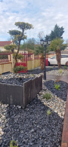 Photo de galerie - Réalisation jardin paysager 