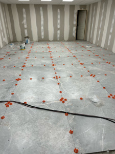 Photo de galerie - Pose de carrelage 100x100