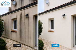 Photo de galerie - Nettoyage et peinture de façade