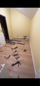 Photo de galerie - Pose de parquet stratifié 