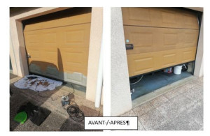 Photo de galerie - Décapage de la peinture thermolaquée qui s'écaille et remise en peinture avec peinture plastique personnalisée