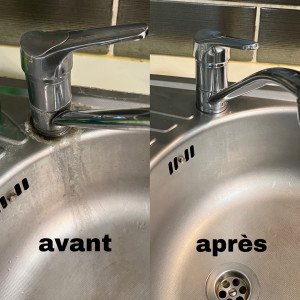Photo de galerie - Rattrapage d’un robinet incrusté de calcaire 