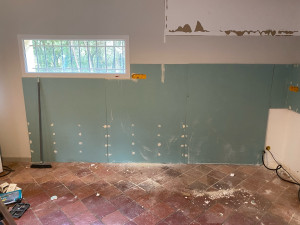 Photo de galerie - Pose de plaque de plâtre 