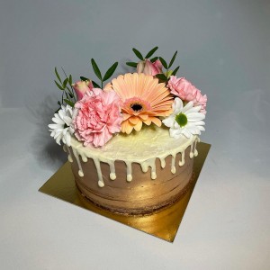Photo réalisation - Gateau d'anniversaire - cake art - Marine - Strasbourg (Neuhof Sud) : Layer cake 