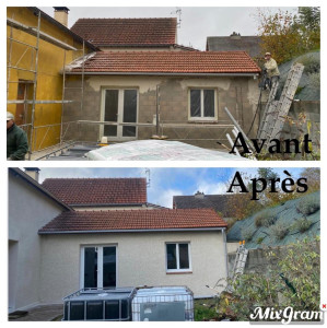Photo de galerie - Le ravalement a été effectué chez une cliente aussi magnifique rendu et résultats client très satisfait