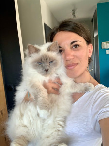Photo de galerie - J’adore passer du temps avec les chats, voici mon compagnon de route depuis 14ans