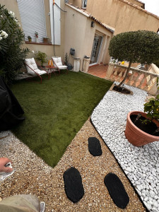 Photo de galerie - Aménagement d’une terrasse, de base juste en terre