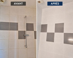 Photo de galerie - Nettoyage complet d'une salle de bain
Remise en état des faïences, joints et surfaces avec un résultat propre et soigné. Chez MK Clean Services, nous apportons un soin particulier aux finitions pour redonner éclat et propreté à chaque pièce.