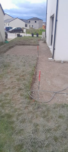 Photo de galerie - Préparation de dalles béton 