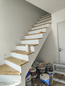 Photo de galerie - Création marche escalier chene